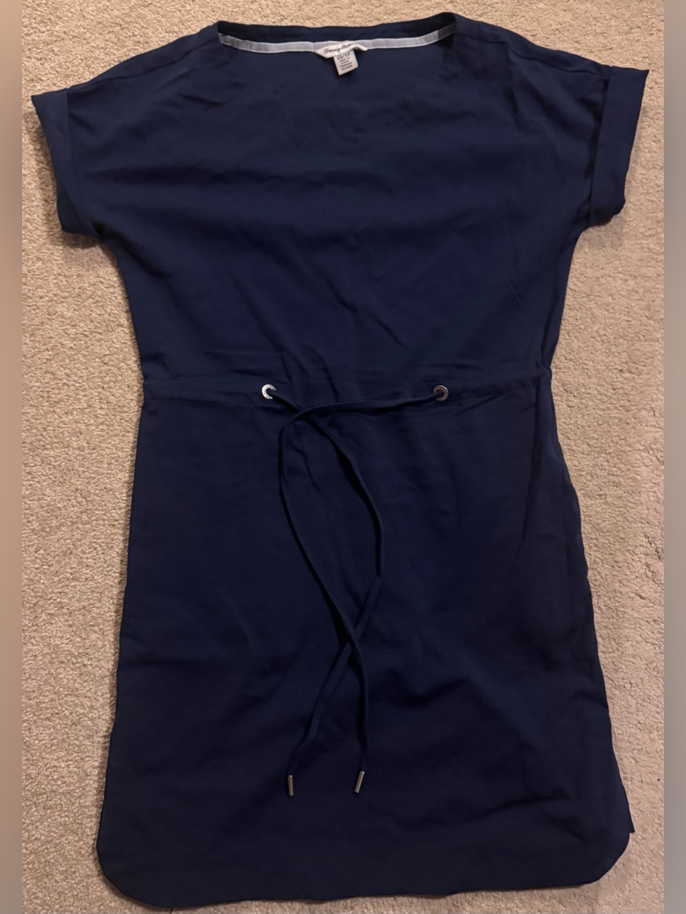 Navy Tie waist Dress